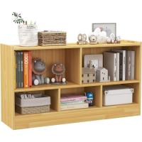 Estantería Infantil con 5 Compartimentos Abiertos, Librería para Juguetes y Libros de Niños, Armario Bajo con Patas Antideslizantes, Estante para Exhibición (111 x 30 x 61,5 cm, Natural) - details 23
