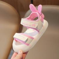 Sandalias de dibujos animados para niños y niñas, zapatos de playa suaves, informales, antideslizantes, color rosa verdoso, de 2 a 12 años - details 2