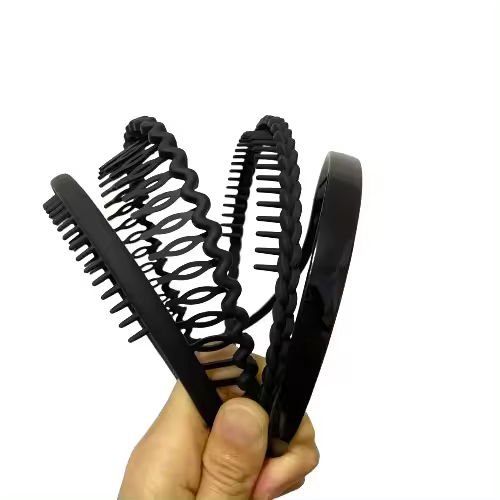 Diadema de plástico antideslizante para mujeres EWENSOO set de 4 piezas fácil de peinar accesorios para el cabello diademas - 1