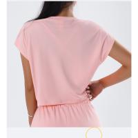 Camiseta de Yoga de Verano Top Casual con Secado Rápido Ropa Suelta y Transpirable de Manga Corta para Mujer Ideal para Correr al Aire Libre - details 15