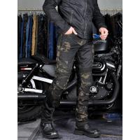Jeans de motocicleta para hombres y mujeres, camuflaje azul malla de verano transpirable locomotora slim-fit anti-caída pantalones de ciclismo. - details 1
