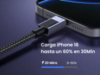 Cable USB C de Carga Rápida UGREEN 100W Tipo C a Tipo C PD100W 5A Para iPhone 16 15 Pro Max - details 4