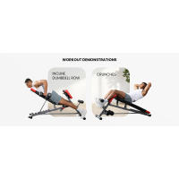Peso FID multifuncional de forma más fina para un entrenamiento corporal completo todo en uno: extensión de espalda hiper, silla romana, asiento abdominal ajustable - details 5