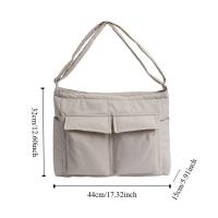 Bolsos de mano cruzados inclinados elegantes a la moda, bolso de hombro de nailon ligero para ir al trabajo, bolsos de mensajero para adolescentes, hombres y mujeres - details 0