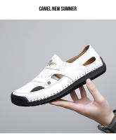 2025 nuevo verano Baotou sandalias de hombre transpirable Casual zapatos de playa huecos grandes - details 15