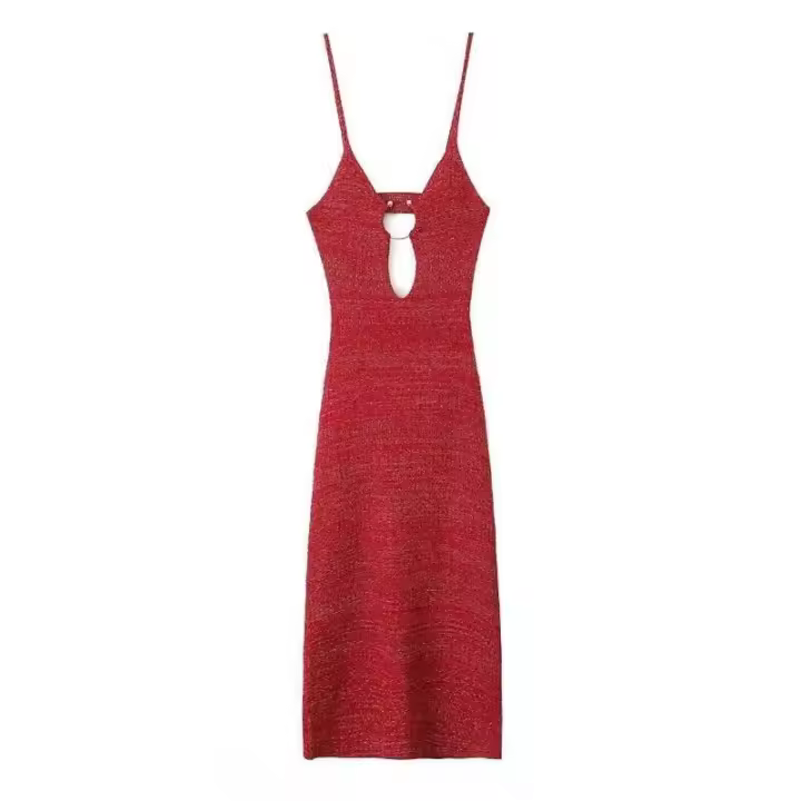 OUWU--Vestidos casuales para mujer, vestidos vintage Y2K de vacaciones hasta la rodilla, vestido juvenil elegante para mujer 2024 - 1