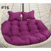 Cojín de Silla de Doble Asiento para Columpio de Huevo sin o con Relleno Cubierta Redonda Desmontable de Papasan para Casa y Patio - details 20