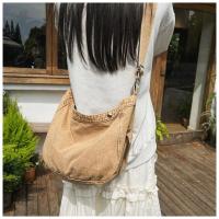 Japonés Denim Lavado Lienzo Bolso Bandolera Retro Perezoso Estilo Literario Hombro Gran Capacidad Señoras Bolso - details 7