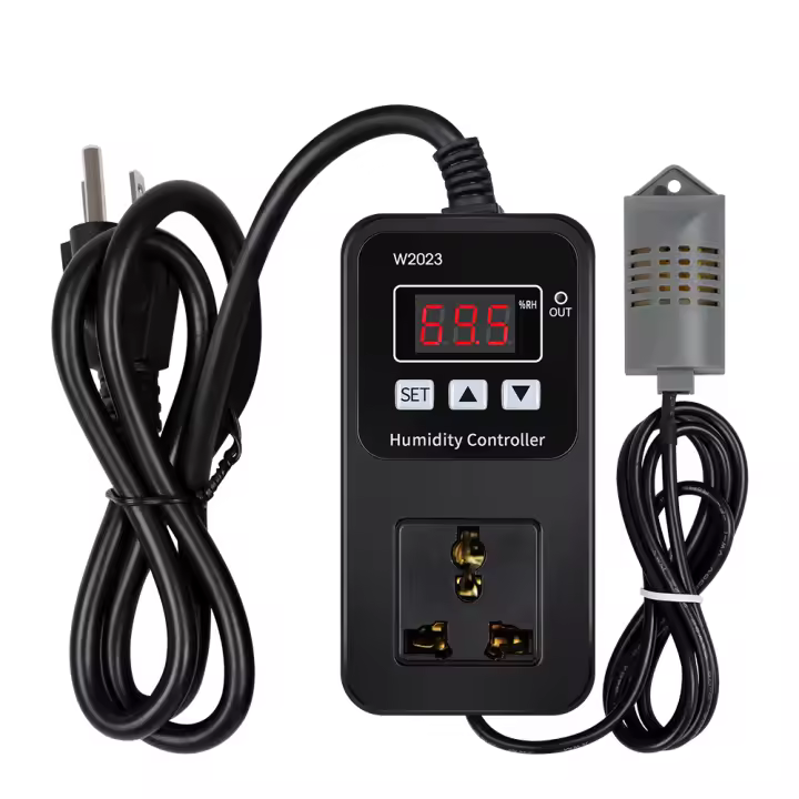 Controlador de humedad inteligente, higrómetro electrónico montado en la pared, interruptor de Control con Sensor, 110-220V, W2023 - 1