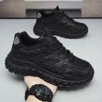 Zapatos masculinos nuevos zapatos deportivos con superficie de malla transpirable tendencia masculina zapatos casuales antideslizantes con suela gruesa moda masculina - details 6