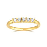 Anillo de Moissanita Oro Dorado 18K AU750 Hecho para Mujeres Joyería de Metal China - details 5