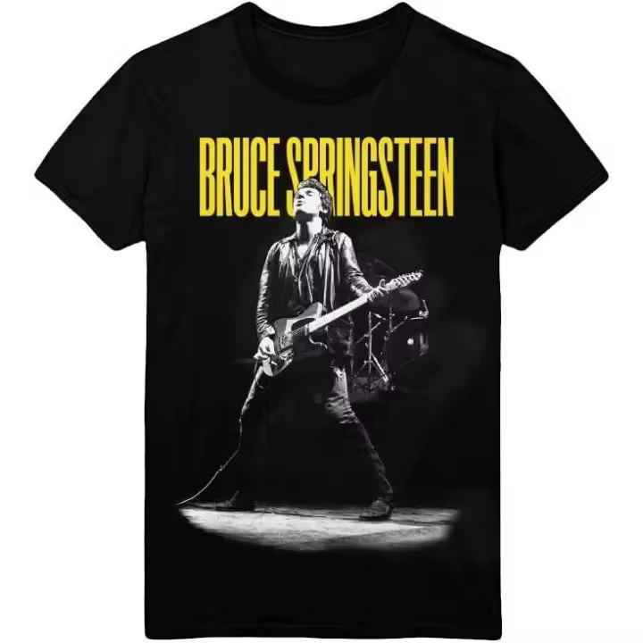 Camiseta de Bruce Spring Steen para hombre, camisa oficial con foto de invierno - 1
