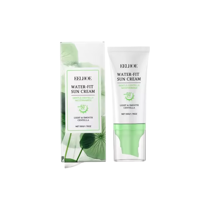 Crema Protectora de Centella SPF50+ Hidratación Profunda, Refresca para Piel Seca, Oily, Impermeable Belleza para el Cuidado de la Piel del Rostro - 1