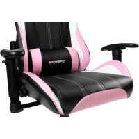 Gaming Profesional, reposabrazos ajustables 2D, pistón clase 4, giratoria, mecanismo de mariposa, cojín lumbar y cervical, color negro/blanco/azul - details 48
