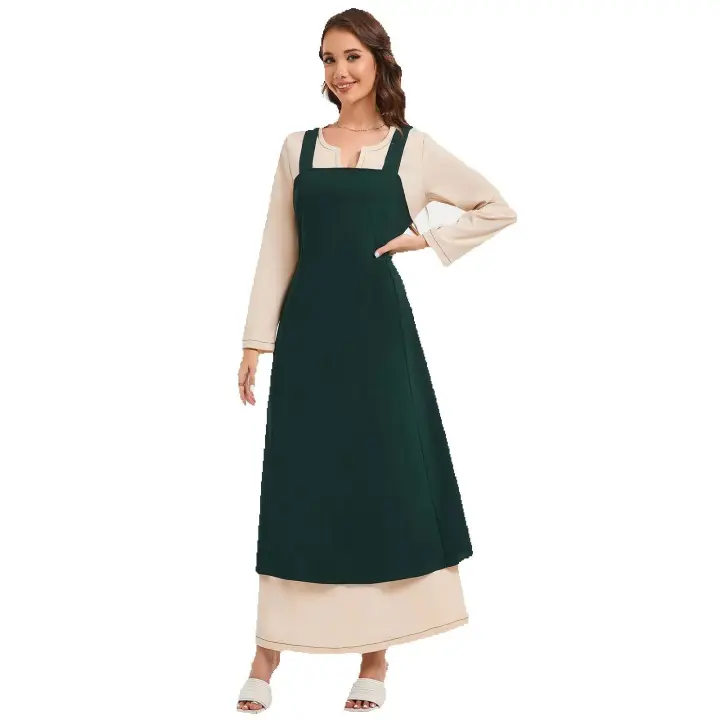 Conjunto de dos piezas de vestido de mujer estilo vikingo primavera 2025 - 1