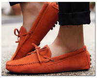 Zapatos planos de cuero de ante de vaca para hombre, mocasines informales de alta calidad, para conducir, novedad - details 27