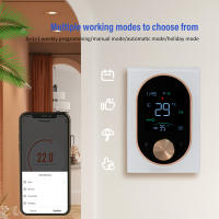 Controlador de temperatura programable para el hogar, termostato de perilla inteligente WiFi, calefacción de suelo, caldera de agua y Gas, pantalla táctil LED, Google Home - details 5