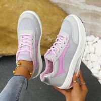 Zapatillas Deportivas Casuales Nuevas Otoño 2023 para Mujer Moda Transpirable Malla Zapatos Planos con Plataforma Zapatos Vulcanizados - details 22