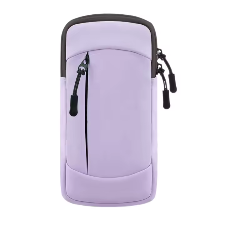 Bolsa de brazo para teléfono móvil para correr de PU, gran capacidad, impermeable, soporte para teléfono para correr, brazalete ligero elástico, funda deportiva para teléfono - 1