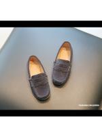Zapatos planos de cuero para niño, mocasines informales versátiles, clásicos y sencillos, antideslizantes, para la escuela, primavera y otoño - details 15