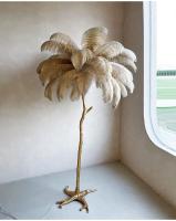 Lámpara de pie con plumas, luminaria moderna para sala de estar, restaurante, oficina, dormitorio, decoración de plumas - details 8