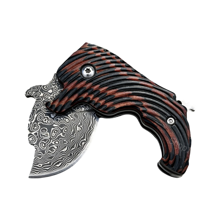 Durable Outdoor Camping Adventure Utility Folding Knife Wilderness Activities Gear EDC Multitools Damascus Blade G10 Handle Gift