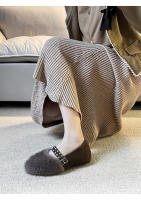 Mary Jane, zapatos esponjosos para mujer en invierno, zapatos de gorro, zapatos de algodón de terciopelo. - details 16