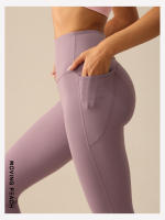 Pantalones de Yoga de melocotón móvil para mujer, Leggings de cintura alta para correr, levantamiento de cadera, ciclismo, bolsillos laterales, gimnasio, Pilates, baile, CLQ2 - details 4