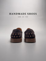 Mocasines de alta gama, cuero genuino, piel de vaca de primera capa, zapatos de moda hechos a mano con un pedal. - details 9
