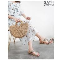 Sandalias de Mujer Verano 2025 Diseño Boho con Talón y Cristales Sandalia Deportiva para Playa - details 11