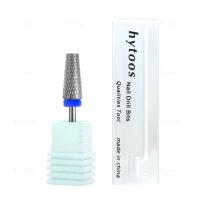 HYTOOS-broca para uñas 5 en 1, cónica superior plana, dientes cruzados, brocas de carburo para uñas, elimina Gel, taladros eléctricos, lima, accesorios de manicura - details 7