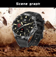 2024 Nuevo reloj inteligente para hombres 1,85 pulgadas 360*360 HD AMOLED pantalla táctil completa, reloj de trayectoria GPS, brújula,100 + modo deportivo, Impermeable,710mah, oxígeno en sangre, reloj deportivo de llamada Bluetooth Para iOS y Android - details 17
