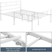 Cama Individual Hierro Cama Metálica para colchón de 90 x 190cm Cama Industrial Estructura Metal - details 86