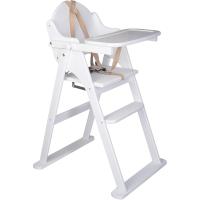 Trona Plegable de Madera, Natural, Silla alta para bebé y niño pequeño, Preensamblada, Elegante, Práctica y Ahorro de Espacio - details 11