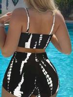 Bikinis con cordón frontal, cintura alta para mujer, bañadores de mujer, bañador para nadar, ropa de playa 2025 - details 17