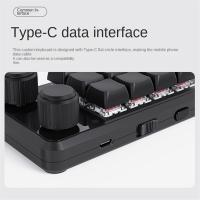 Perilla de teclado RGB para juegos, accesorio mecánico Hotswap, Macropad, programación Macro, personalizado, negro - details 6
