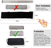 Foso de fuego al aire libre plegable de malla de acero inoxidable, mesa portátil para acampar, parrilla de fuego - details 6