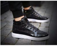 Zapatillas Retro de buena calidad para hombre, zapatos dorados de tendencia a la moda con cierre de cordones, forro de malla para temporada de otoño - details 12