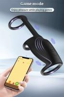 Vibrador Bluetooth para pene, anillo vibrador controlado por aplicación, juguete sexual masculino para adultos, pareja, agente retardante de eyaculación, punto G - details 8