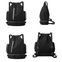 Bolsa deportiva ligera con cordón, impermeable, de gran capacidad, para Fitness, con correas ajustables de separación en seco y húmedo - details 15