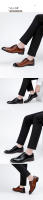 Cuero que aumenta la altura estilo británico cabeza cuadrada zapatos Oxford casuales zapatos de cuero para hombres - details 11
