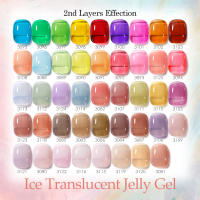 Esmalte de Uñas Semi-transparente Clou Beaute en Gel Jelly Pink Nude Amber Para Manicura Permanente Translucente Todo para Uñas - details 0