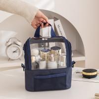 Bolsa de hombro para brochas de maquillaje profesional, bolsa de almacenamiento de cosméticos ligera y transparente, bolsa de aseo de gran capacidad de tela Oxford - details 9