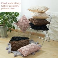 Funda de Almohada de Ratán Geométrico de 3D Tamaños de 4 Cálida para Otoño-Invierno - details 0