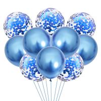Globos de látex con patrón metálico, decoración de confeti para fiesta de cumpleaños, Baby Shower, 10 piezas, 12 pulgadas - details 12