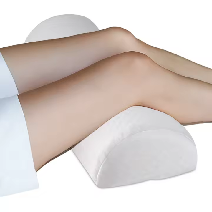 Almohada multifuncional en forma de columna Semicircular, almohada para piernas, cojín trasero, espuma viscoelástica, rebote lento para soporte de rodilla, cadera - 1