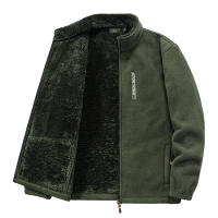 Chaqueta de Vellón Grueso de Moda para Hombres Cuello Alto, Abrigo Suave y Cálido para Invierno - details 2