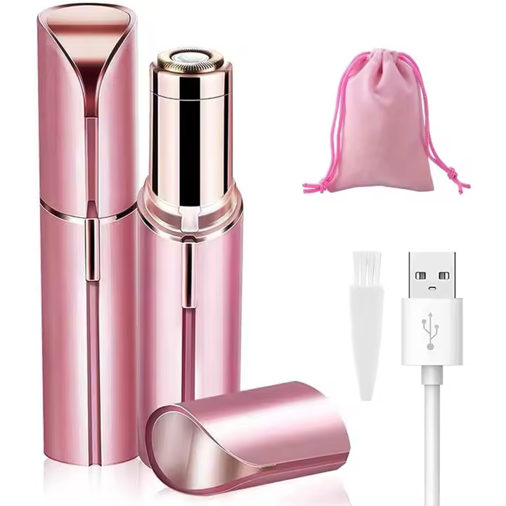 Mini removedor de vello Facial para mujer, Afeitadora eléctrica, depiladora de Bikini portátil para labios, mentón, axila - 1