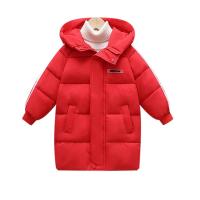 Chaqueta de Invierno Acolchada para Niños Largitud Media, Color Sólido, con Capucha, Cardigan - details 3