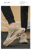 Moda Otoño Invierno nuevas de cuero corte alto suela gruesa deportes versátiles, cómodos y ligeros mecha casual para hombres - details 10